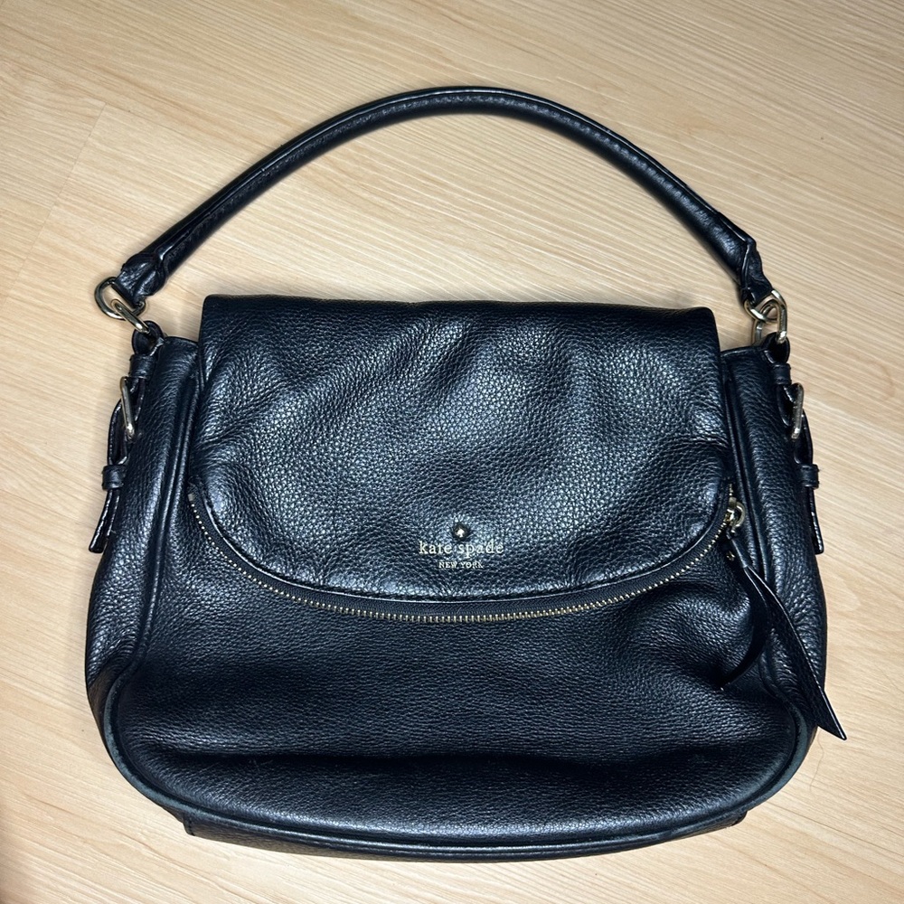 Kate Spade womens leather shoulder bag black